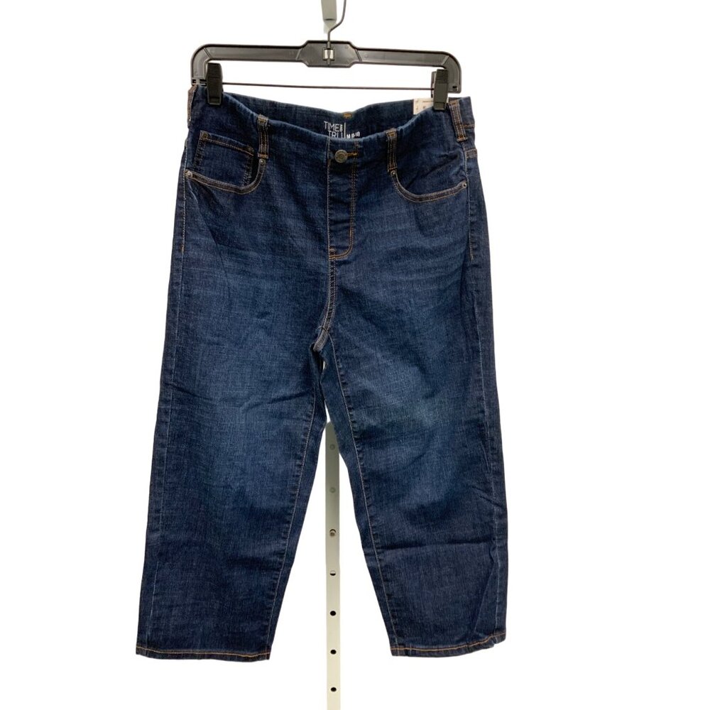Time and Tru Dark Wash Capri